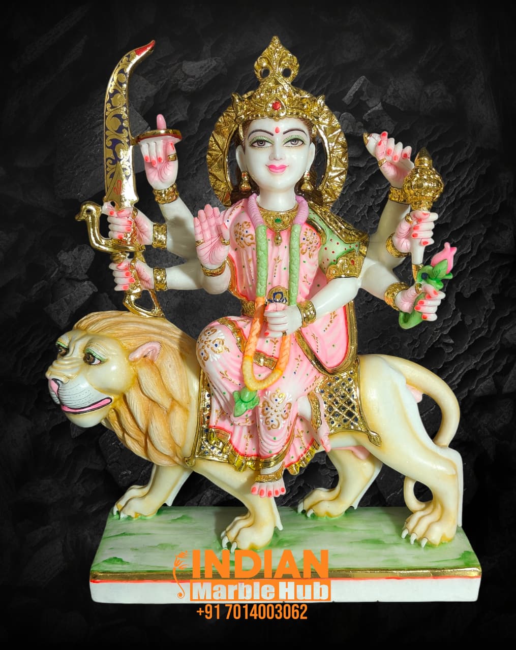 Marble Durga Mata Statue
