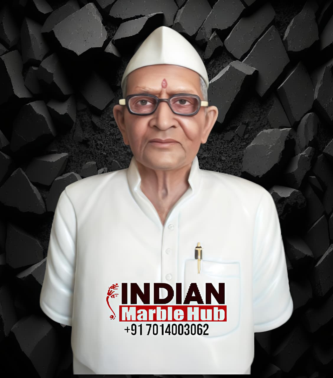 Marble Human Bust Statue